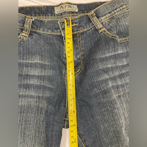 Rare Armani Exchange Vintage 90’s Fringe Boot/flare cut Boyfriend Style Jeans - Picture 6 of 10